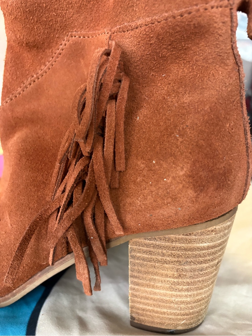 Toms Rust Suede Ankle Booties - Picture 10 of 16